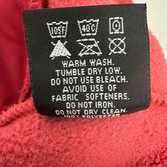 Cabelas Womens Polartec Red Fleece Jacket Size XL Full Zip Polyester Outerwear - Picture 4 of 9